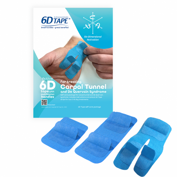 6D Tape For Treating Carpal Tunnel and De Quervain Syndrome